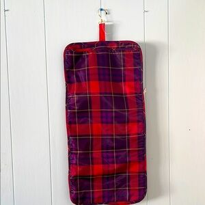 NWOT SK Red Plaid Hanging Organizer